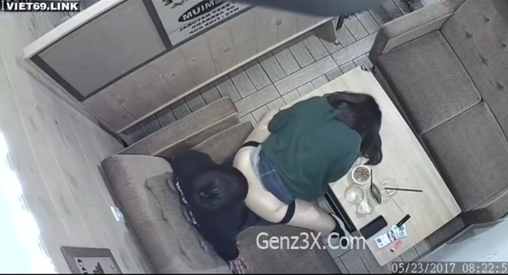 Video sex xưa cặp đôi sinh viên nện nhau trong quán trà sữa